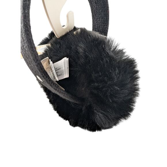 Michael Kors Black Faux Fur Earmuffs - Picture 2 of 9